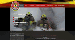 Desktop Screenshot of pompiersdequebec.org